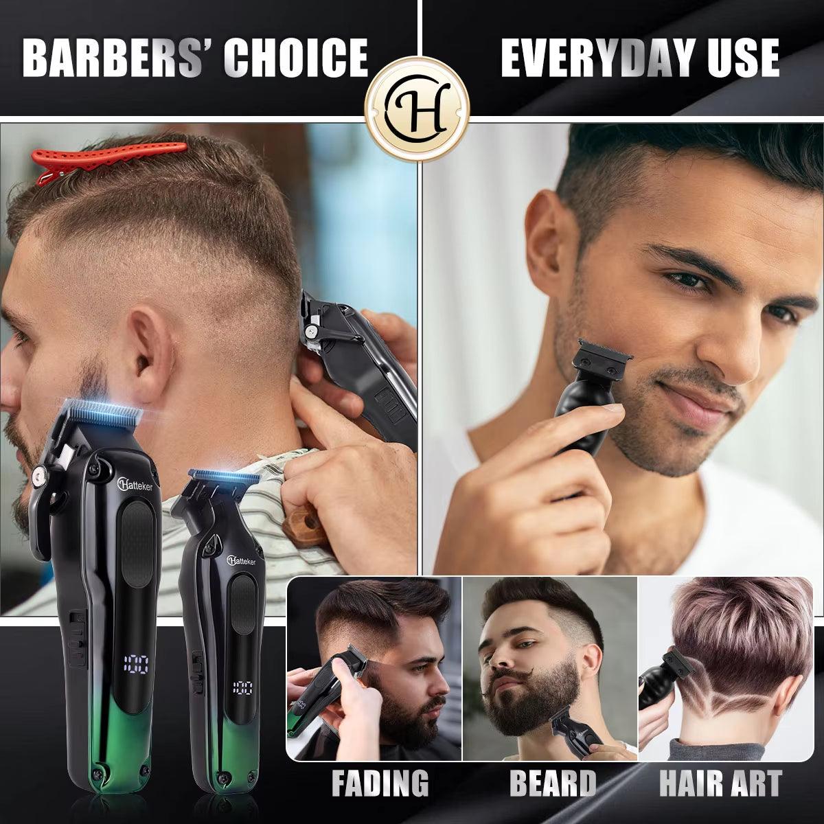 Professional Hair Clippers for Men Cordless Clippers and Trimmers Set Barber Clippers Set Rechargeable Beard Trimmer