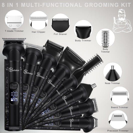 hatteker trimmer in use cutting beard hair precise trimming