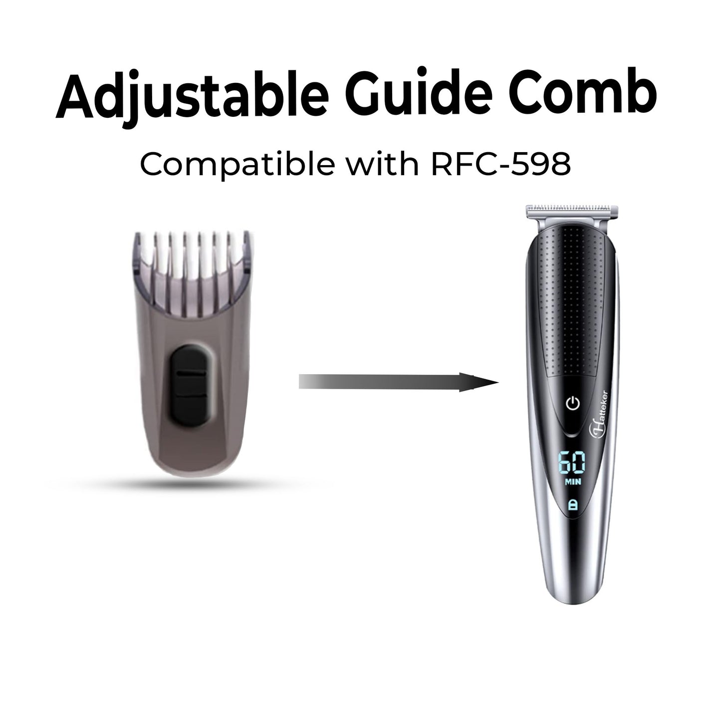 Hatteker RFC-598 replacement adjustable comb attachment accessory only no device included