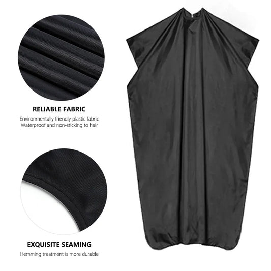 Hair Apron Professional Black Haircut Shawl Hairdressing Cape