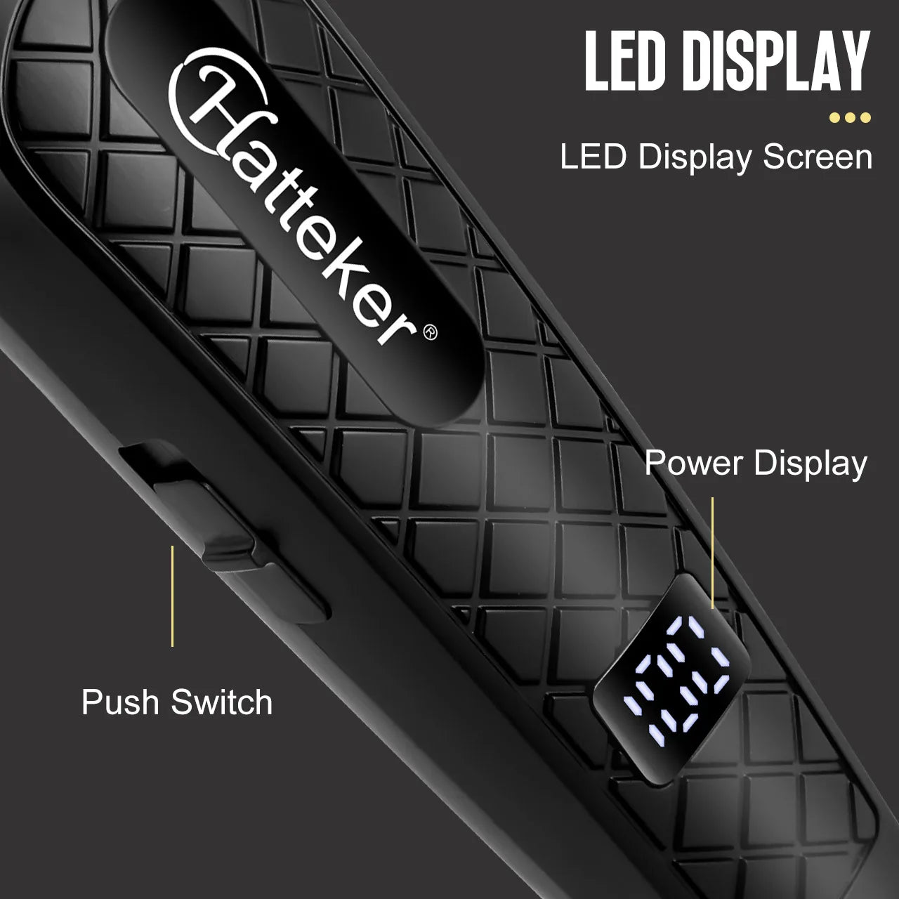 Hatteker Low Noise Haircutting Equipment USB Charging Hair Trimmer Clippers