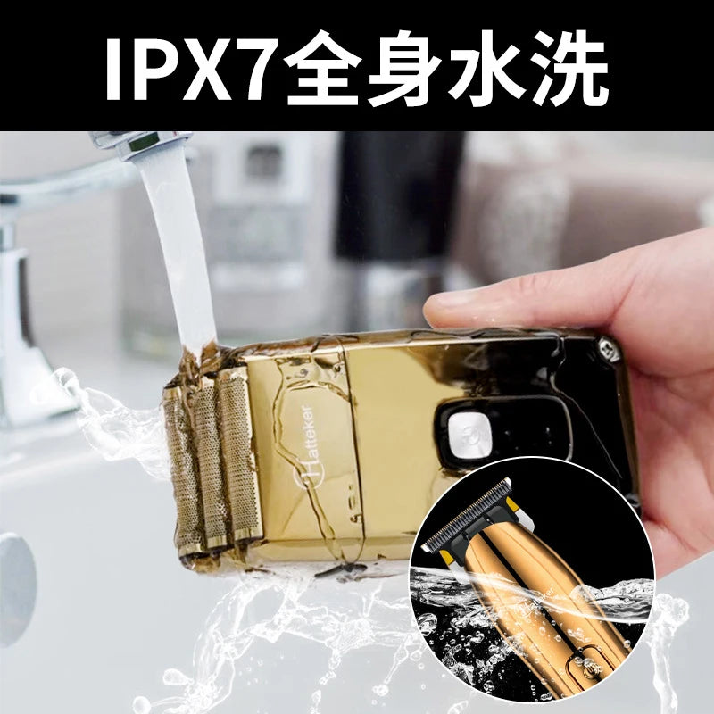 Hatteker Professional Hair Cutter Kit Barber Shop Strong Power Hair Clippers Rechargeable Beard Trimmer 3 Pieces Suit