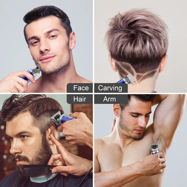 HATTEKER Beard Hair Trimmer for Men Professional Grooming Cutting Kit Mustache