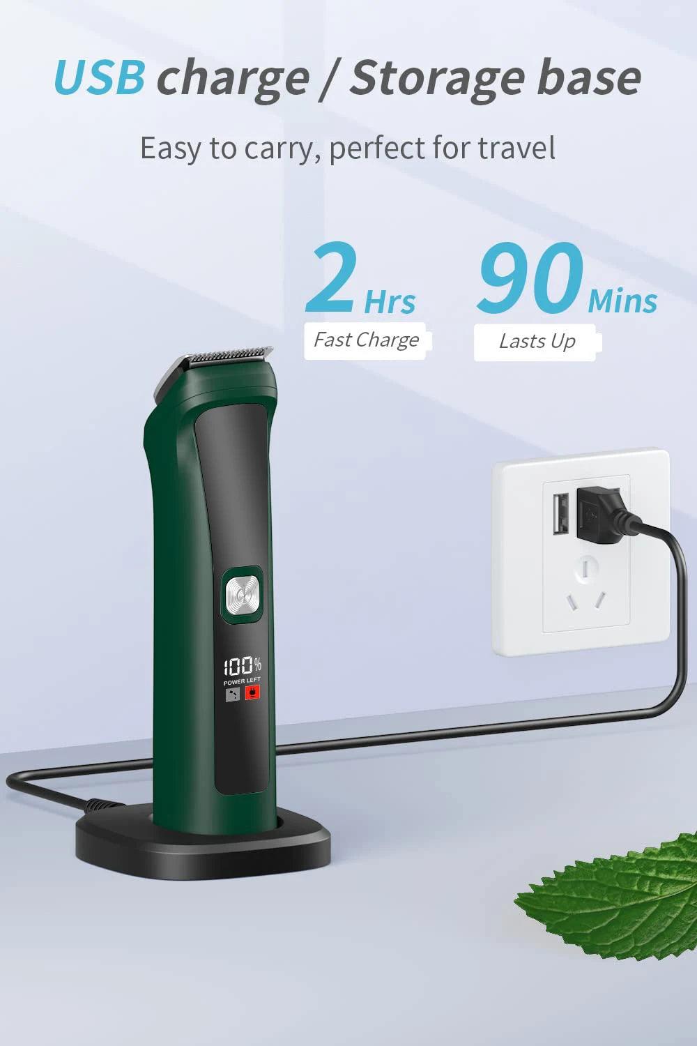 Hatteker 5-in-1 Pro Hair Clipper Set | USB Charging Hair Trimmer for Men - HATTEKER