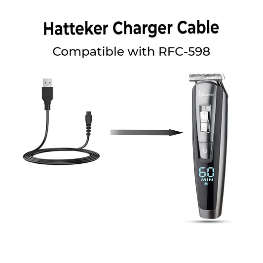 Hatteker USB charger cable for RFC-588 trimmer with device