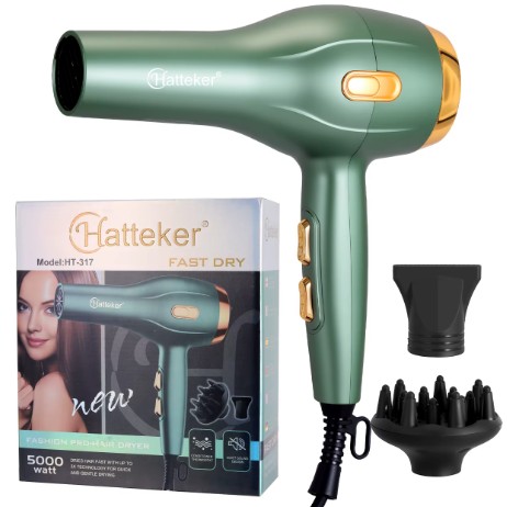 Hatteker HT-317 Professional  Hair Dryer Negative Ions Hair Dryer