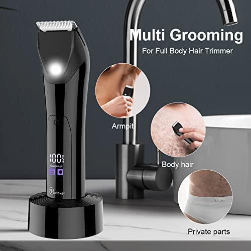 Hatteker Professional Electric Groin Hair Trimmer Below-The-Belt Trimme - HATTEKER