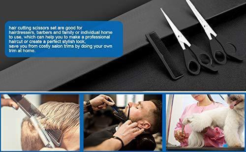 Hair Scissors Set Hairdresser Pet Shearing Scissors, Barbers or Home Use - Stainless Steel - HATTEKER