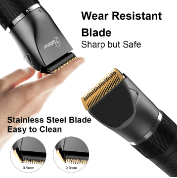 HATTEKER Pro Hair Clipper Multifunction Stainless steel Blade Hair Trimmer Nose Hair Beard - HATTEKER
