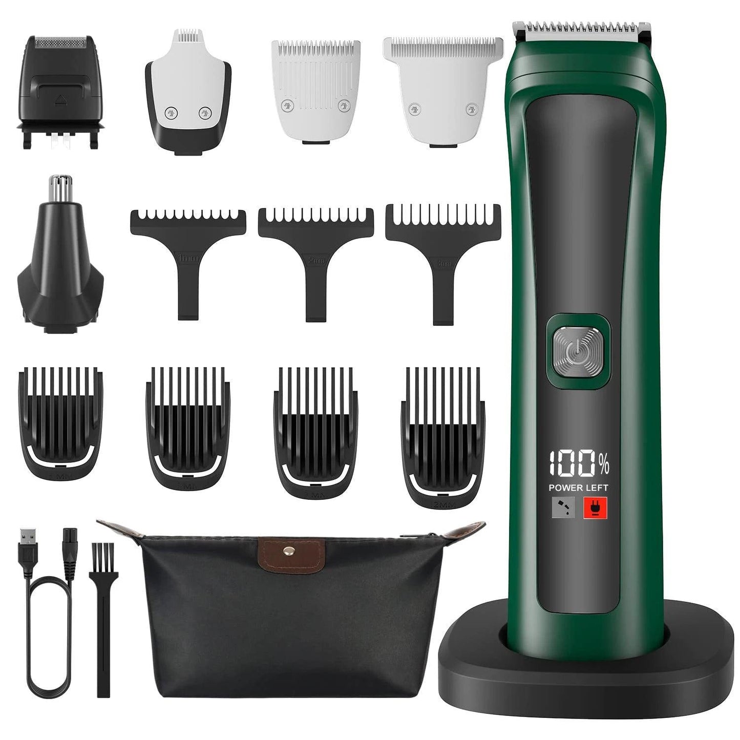 Hatteker 5-in-1 Pro Hair Clipper Set | USB Charging Hair Trimmer for Men - HATTEKER