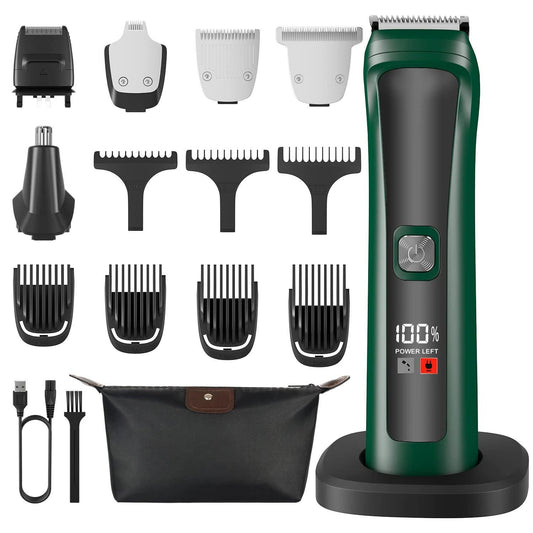 Hatteker 5-in-1 Pro Hair Clipper Set | USB Charging Hair Trimmer for Men - HATTEKER