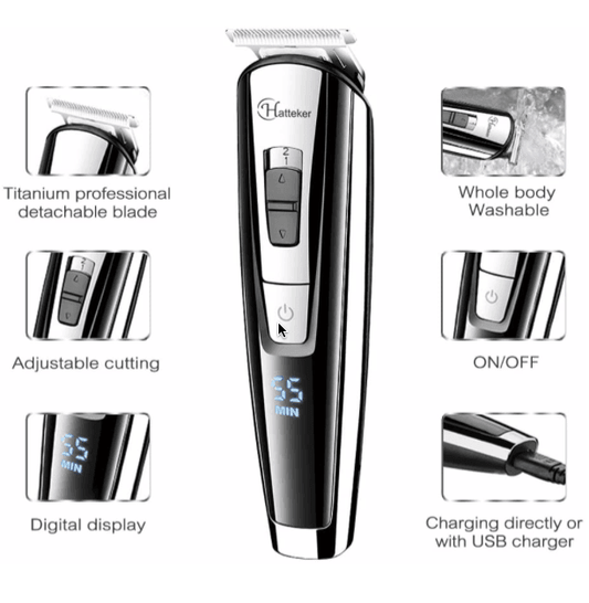 HATTEKER professional hair trimmer waterproof 5 in1 RFC-588 - HATTEKER