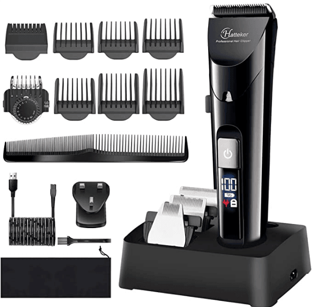 Hatteker Cordless Waterproof Professional Hair Cutting LED Display 4 in 1 RFC 69104 - HATTEKER