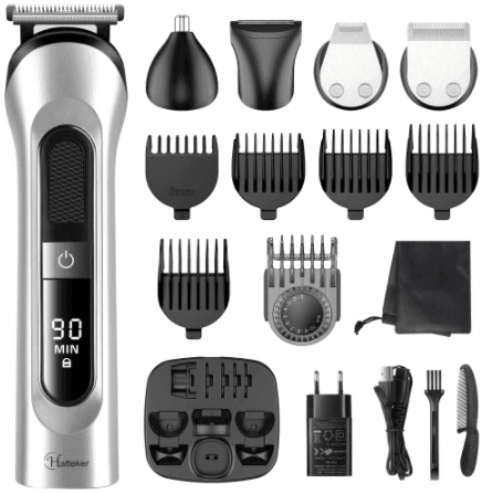 HATTEKER Brand Hair Clipper Waterproof Man's Barber 5 in 1 RFC 591805 - HATTEKER