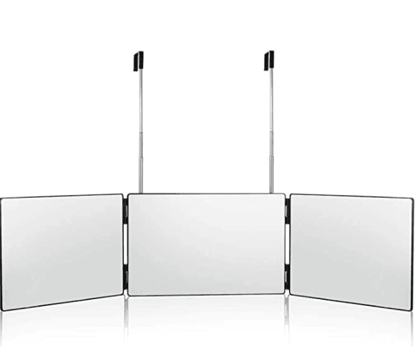 Back View 360 Mirror Self Cut - HATTEKER