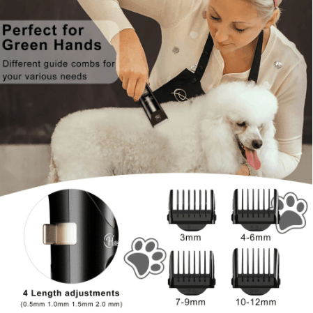 HATTRKER Pet Hair Clipper Professional Rechargeable Grooming Cutters for Animal Barber Scissors SK691 - HATTEKER