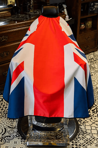 ENGLISH FLAG Barber Cape Hair Cutting Cape Waterproof Professional - HATTEKER