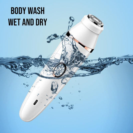 Electric Epilator For Women 7 in 1 Hair Remover Body Area Facial/Nose/Eyebrow/ /Leg/Armpit Shaver Rechargeable Waterproof - HATTEKER