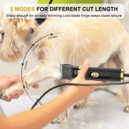 HATTEKER Professional Electric Dog Hair Cutter High Power Pet Cat Clipper - HATTEKER