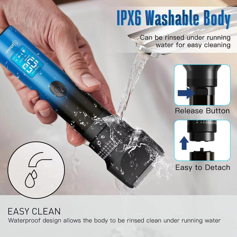 5 in 1 Barbershop Hair Cutting Kit Trimmer Cordless T-Blade Hair Clippers Electric Hair Cut Machine