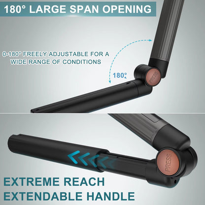 New 4 in 1 Men Personal Groomer Long Detachable Handle Grooming Kit Body Hair Trimmer and Shaver for Men