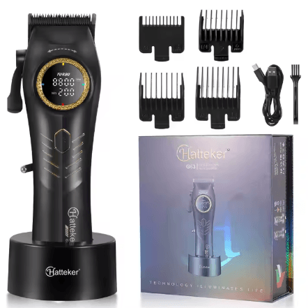 Hatteker 9000RPM Cordless Hair Trimmer – Pro Grooming Power for Home & Salon - HATTEKER