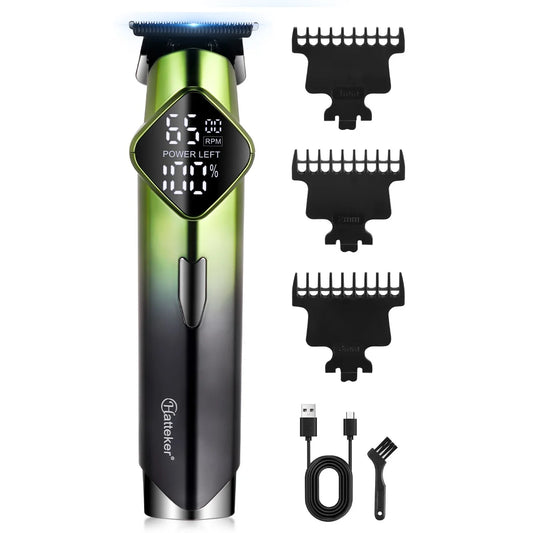 Hatteker HT-6132  Digital Display Power Electric Hair Clippers USB Charging Model Hair Salon Hairdressing Electric Hair Clippers