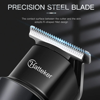 Hatteker Professional 5 in 1 Multi-functional Men's Grooming Kit Hair Clippers Beard Trimmer for Men Body Nose Trimmer