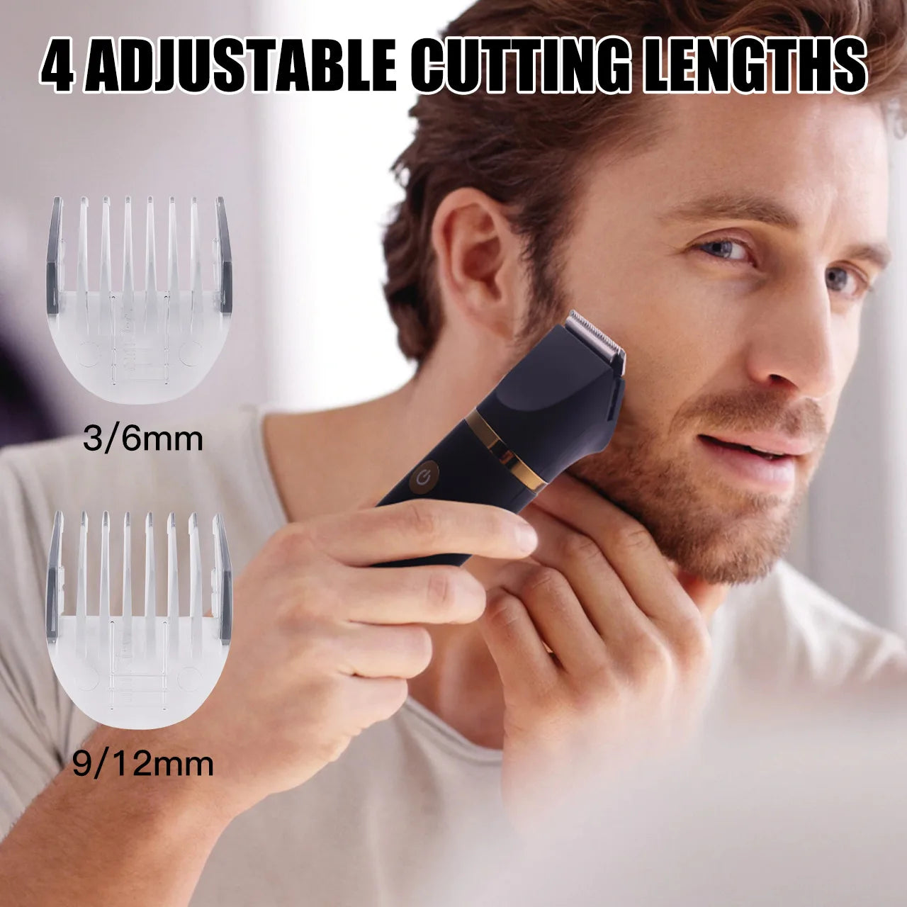 Hatteker Cordless Electric Shaver for Men Waterproof 3 in 1 Trimmer  Nose Hair USB Shaver Hair Trimmer