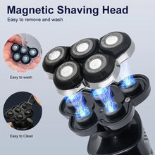 Load image into Gallery viewer, HATTEKER Electric Shaver For Men Electr Shaver 5 Head Razor Waterproof Shaving Machine Rechargeable Beard Trimmer For Man
