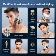 Load image into Gallery viewer, 7D Floating heads Electric Razor for Men Upgrade 5 in 1 Shavers Multifunctional Bald Head
