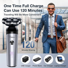 Load image into Gallery viewer, HATTEKER Electric Shaver For Men Electr Shaver 5 Head Razor Waterproof Shaving Machine Rechargeable Beard Trimmer For Man
