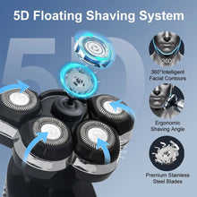 Load image into Gallery viewer, HATTEKER Electric Shaver For Men Electr Shaver 5 Head Razor Waterproof Shaving Machine Rechargeable Beard Trimmer For Man
