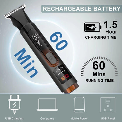 New 4 in 1 Men Personal Groomer Long Detachable Handle Grooming Kit Body Hair Trimmer and Shaver for Men