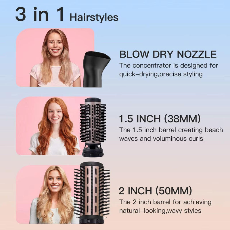 3 in 1 Air Hair Style Curler Styling Tools Hair Dryer Brush Hot Comb Electric Hair Straightener