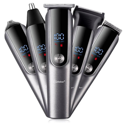 Professional Mens Beard Trimmer 5 in 1 Multifunctional Grooming Suit Hair Clippers