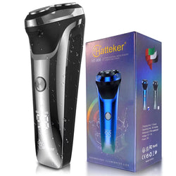 Hatteker Men Beard Trimmer Rotary Waterproof USB Charging Shaving Machine Electric Shaver Beard Trimmer