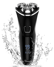 Load image into Gallery viewer, Hatteker Electric Razor Professional Rechargeable Rotary  with Pop-up LED Display - HATTEKER
