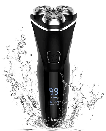 Hatteker Electric Razor Professional Rechargeable Rotary  with Pop-up LED Display - HATTEKER
