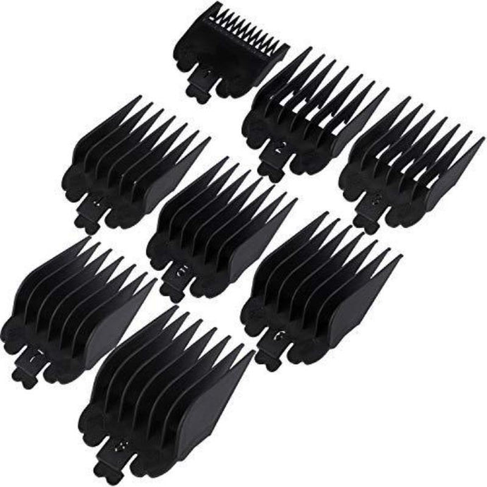 8 Pack Hair Clipper Limit Guide Combs Replacement Guards Set Attachment - HATTEKER