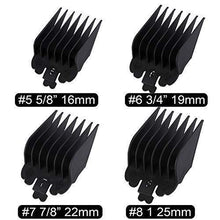 Load image into Gallery viewer, 8 Pack Hair Clipper Limit Guide Combs Replacement Guards Set Attachment - HATTEKER
