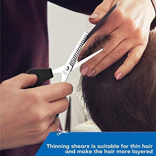 Hair Scissors Set Hairdresser Pet Shearing Scissors, Barbers or Home Use - Stainless Steel - HATTEKER
