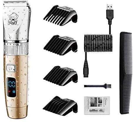HATTEKER Animal Trimmers Kit Professional Cordless Noise Quiet RFC 69002