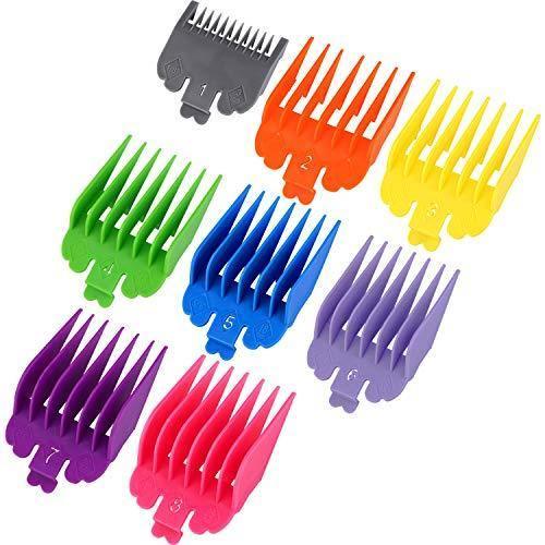 8 Pack Hair Clipper Limit Guide Combs Replacement Guards Set Attachment - HATTEKER