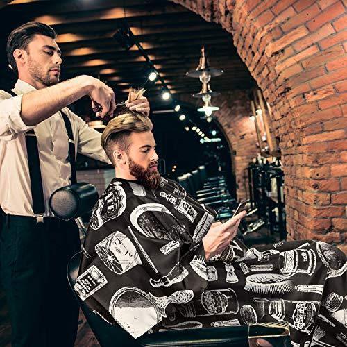 2 Pieces Hairdressing Cape Salon Barber Cape Waterproof - HATTEKER