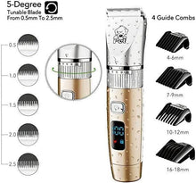 Load image into Gallery viewer, Hatteker Animal Trimmers Kit Professional Cordless Noise Quiet - HATTEKER
