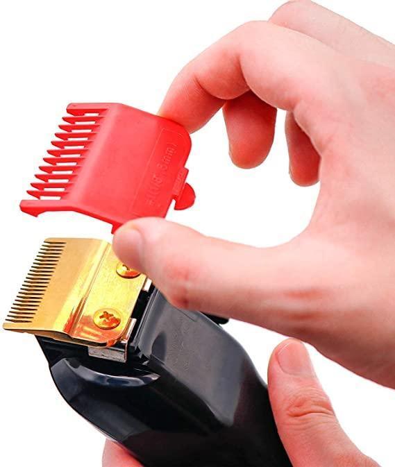 Professional Hair Clipper Guide Combs, Replacement Guards Set, 8 Length Attachment - HATTEKER