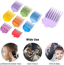 Load image into Gallery viewer, Professional Hair Clipper Guide Combs, Replacement Guards Set, 8 Length Attachment - HATTEKER
