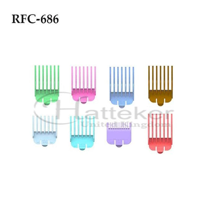 Comb Set Color Guide Adjustable Limit Comb HATTEKER RFC-686 - HATTEKER