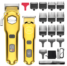 Load image into Gallery viewer, Hatteker Lot 2 Professional Hair clipper Metal Electric Cordless  USB Charging - HATTEKER
